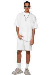 Blank GOAT T-Shirt, 230GSM Oversized Heavyweight Cotton Tee, Loose Fit Streetwear Shirt, Minimalist Urban Graphic, Combed Cotton Streetwear Tee