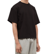 "Legendary FX" Oversized Cropped T-Shirt, Digital Hustle Tee, GOAT Skull Graphic Shirt, Glitch FX T-Shirt