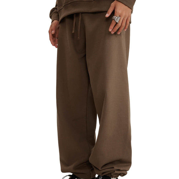 GOATED Heavyweight Casual Plush Cotton Sweatpants – Premium Thick Joggers, Winter Streetwear Loungewear Pants