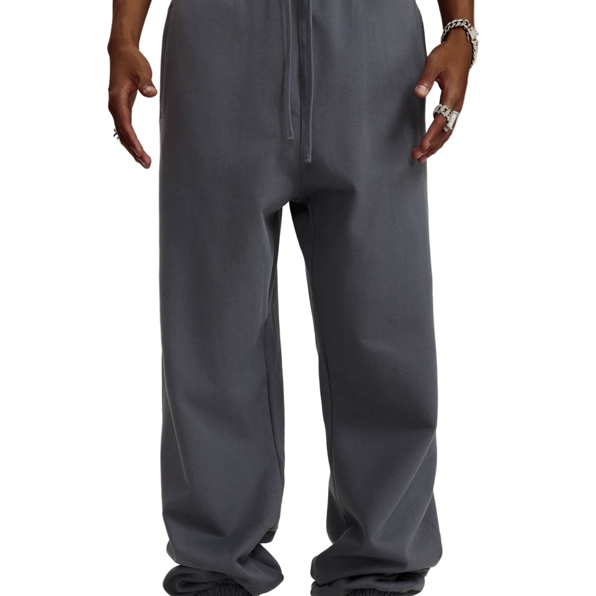 GOATED Heavyweight Casual Plush Cotton Sweatpants – Premium Thick Joggers, Winter Streetwear Loungewear Pants