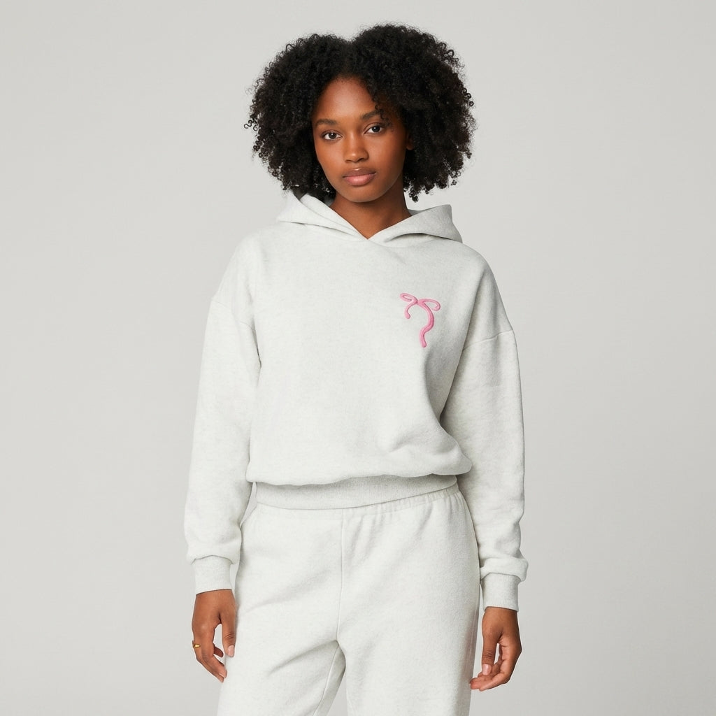 Women’s 2-Piece Bow Embroidered Hoodie & Jogger Set - Legendary Branding