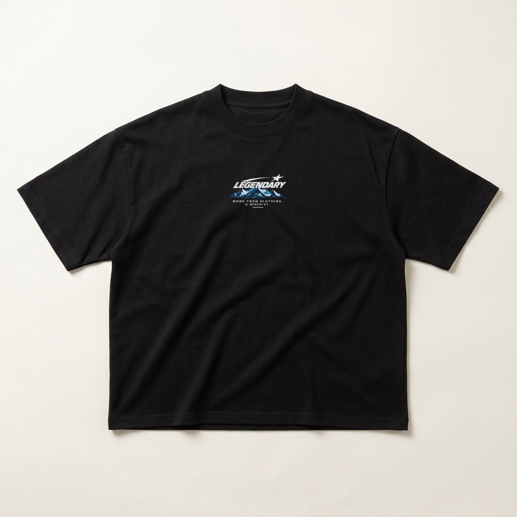 Legendary Discipline Boxy T-Shirt | 400GSM — Apparel & Accessories > Clothing > Shirts & Tops Detail View 2 | Legendary Branding