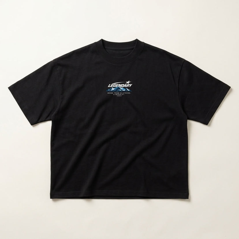 Legendary Discipline Boxy T-Shirt | 400GSM — Apparel & Accessories > Clothing > Shirts & Tops Detail View 2 | Legendary Branding
