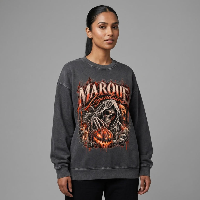 Marque Légendaire Spooky Mansion Oversized Sweatshirt - view 2