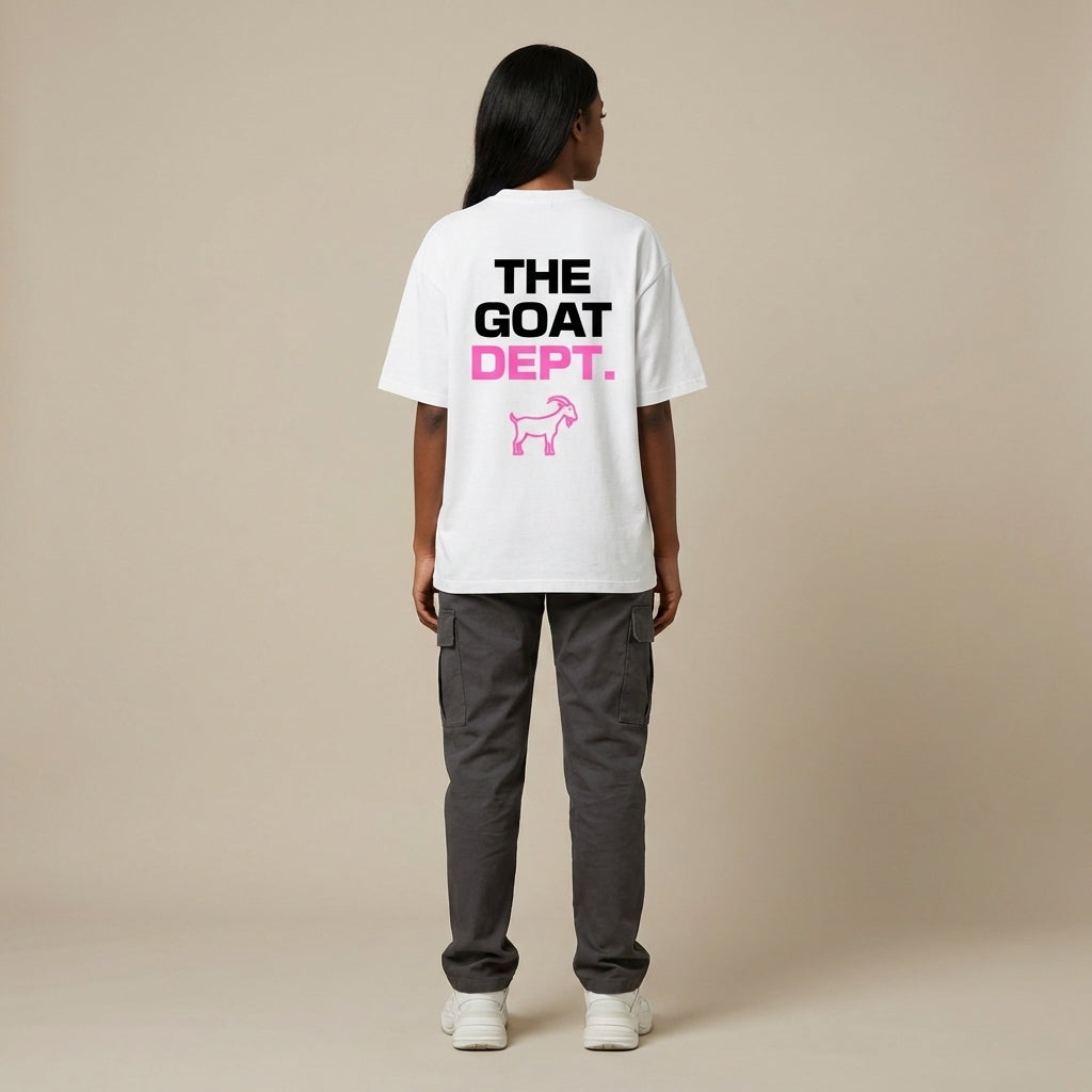 The Goat Dept. Pink Boxy T-Shirt - Legendary Branding