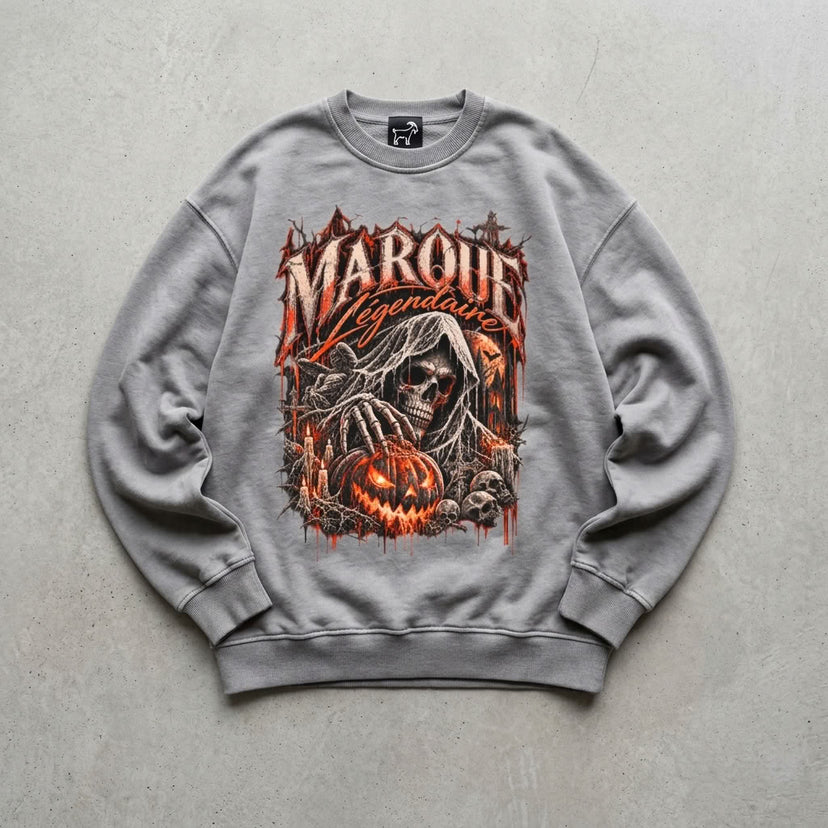 Marque Légendaire Spooky Mansion Oversized Sweatshirt - view 7