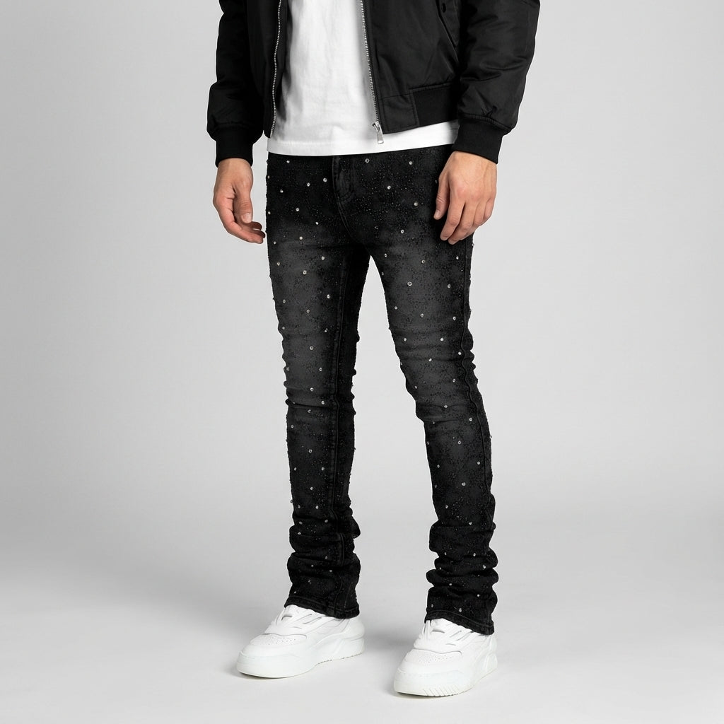 Men's Pearl Stacked Denim Jeans - Legendary Branding