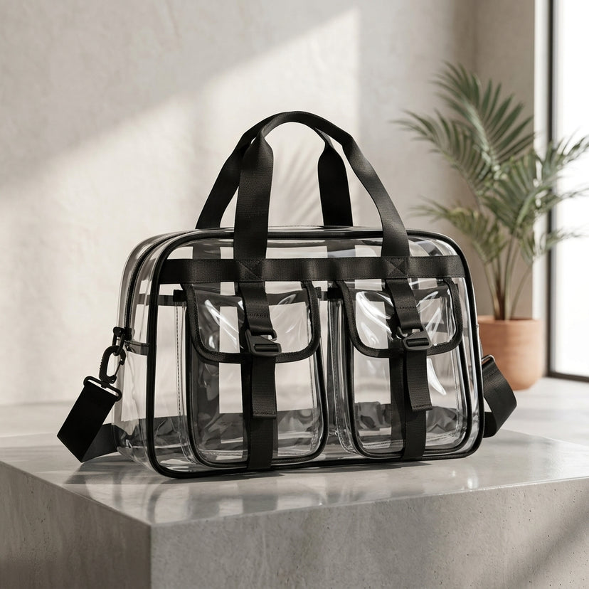 Large Capacity Clear PVC Stadium Travel Bag
