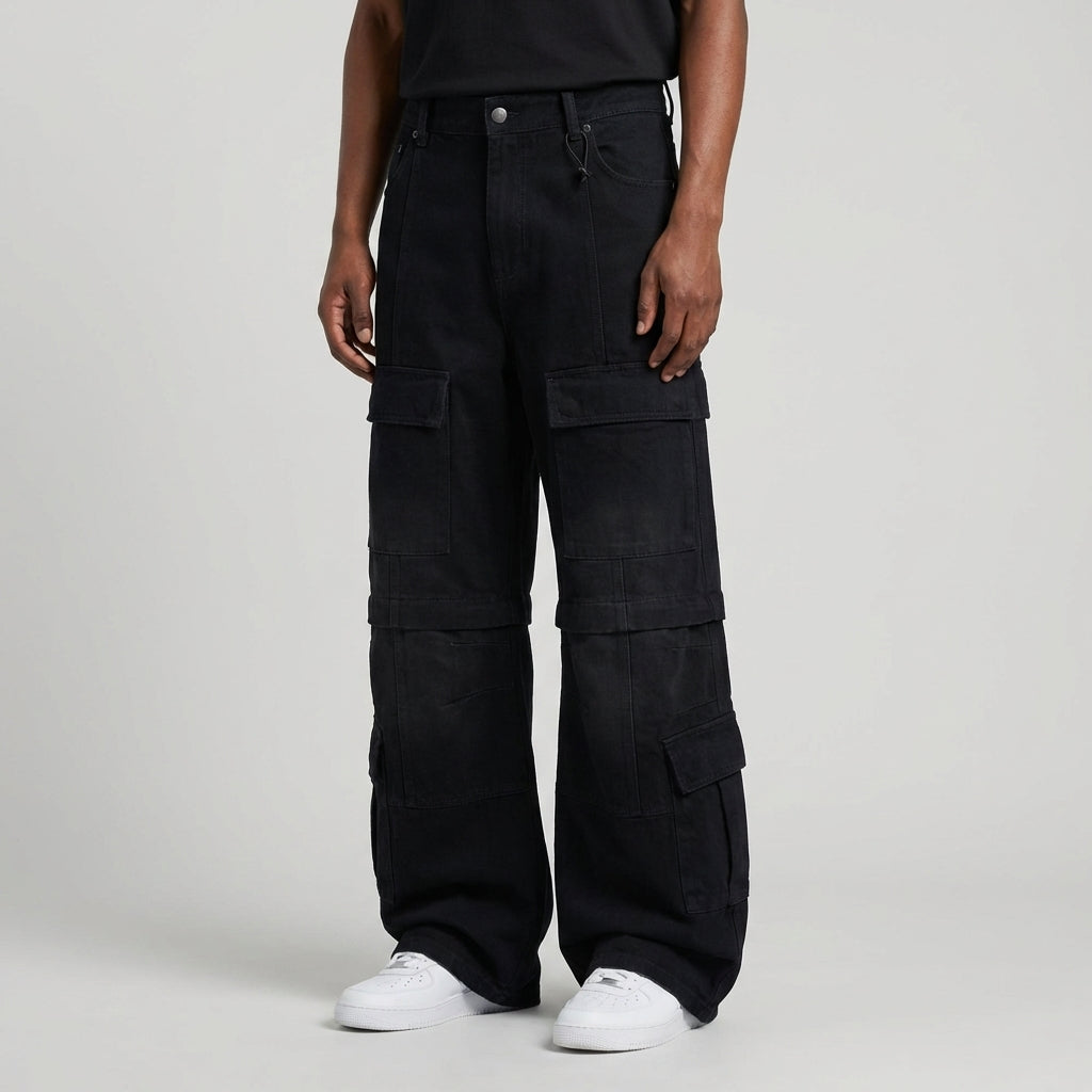 Men’s Wide Leg Denim Jeans