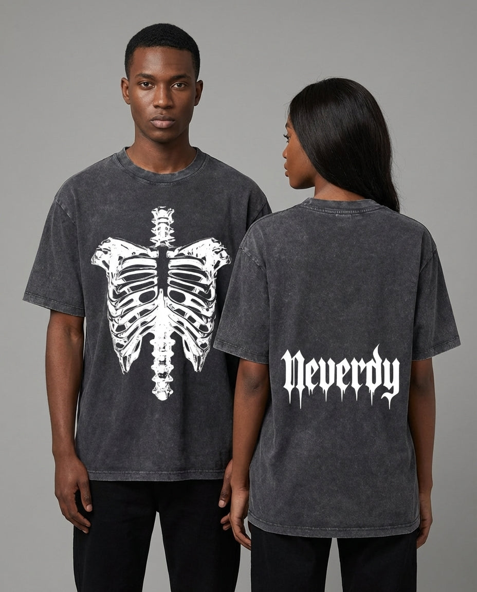 Neverdy (Never Die) Ribs Oversized T-Shirt