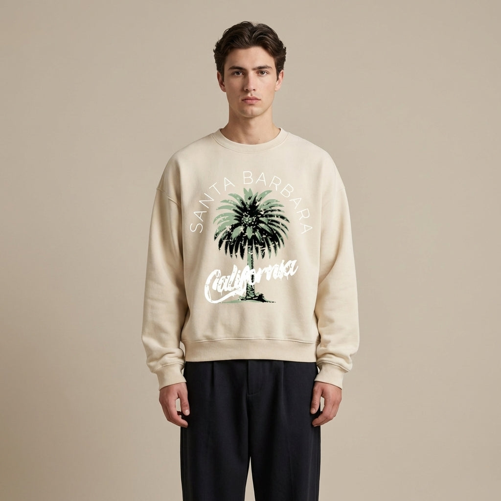 Santa Barbara Oversized Crewneck Sweatshirt - Legendary Branding