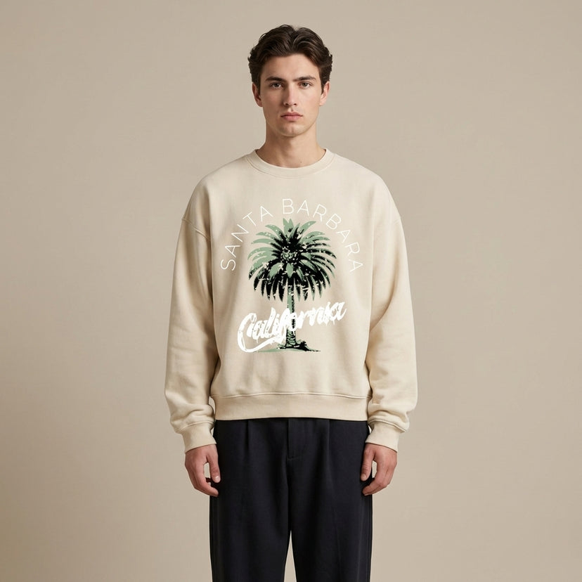 Santa Barbara Oversized Crewneck Sweatshirt - Legendary Branding
