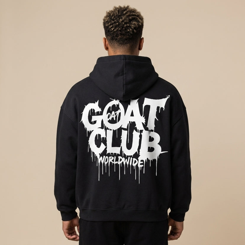 Goat Club Dripping Heavyweight Hoodie | Oversized 460GSM