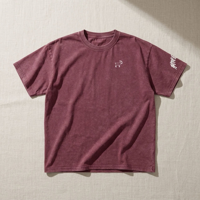 Marque Légendaire Snow Wash Oversized T-Shirt | 250GSM — Apparel & Accessories > Clothing > Shirts & Tops Detail View 4 | Legendary Branding