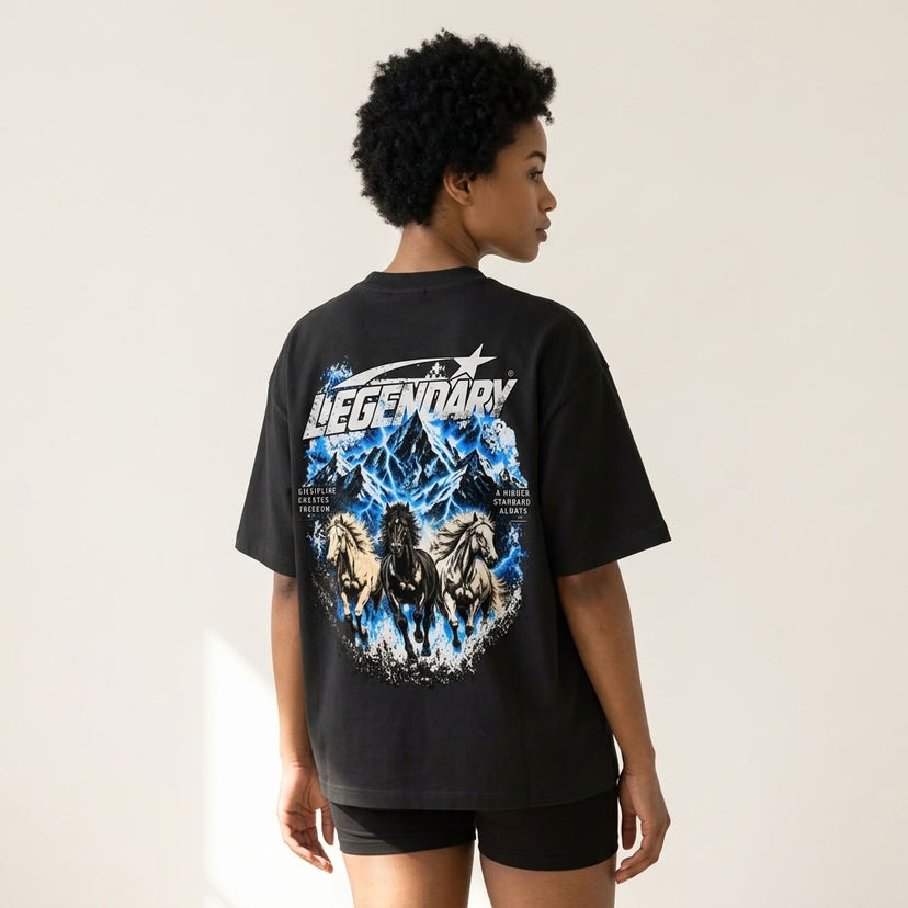 Legendary Discipline Boxy T-Shirt | 400GSM — Apparel & Accessories > Clothing > Shirts & Tops Detail View 5 | Legendary Branding