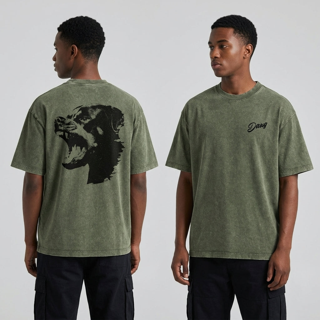 Dawg Rottweiler Oversized T-Shirt - Legendary Branding