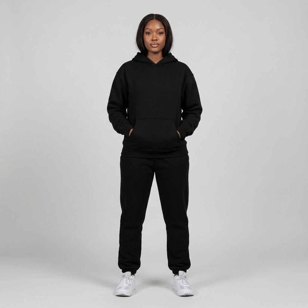 Oversized Lined Hoodie and Jogger Set