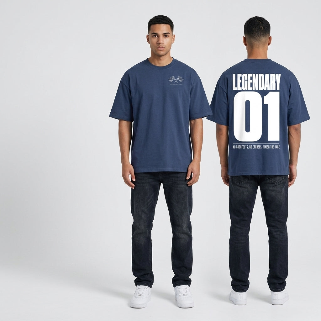 Legendary 01 Boxy T-Shirt | 280GSM — Apparel & Accessories > Clothing > Shirts & Tops Detail View 6 | Legendary Branding