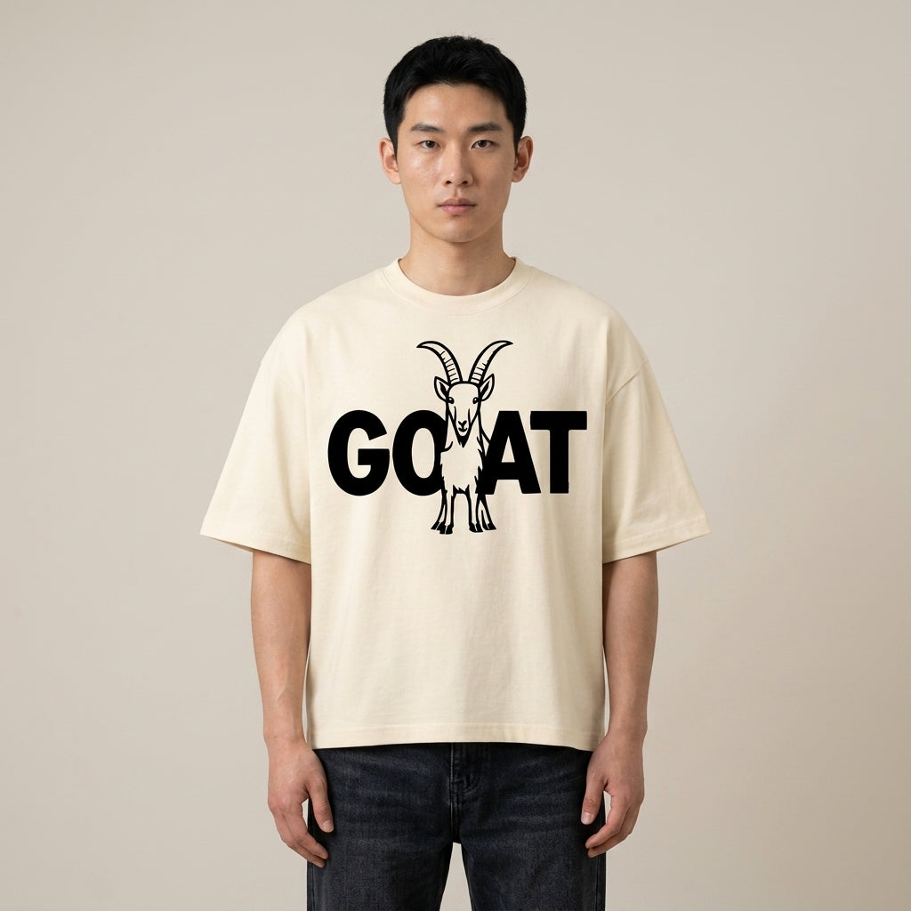 Icon Of The Herd Oversized Cropped T-Shirt | 250GSM