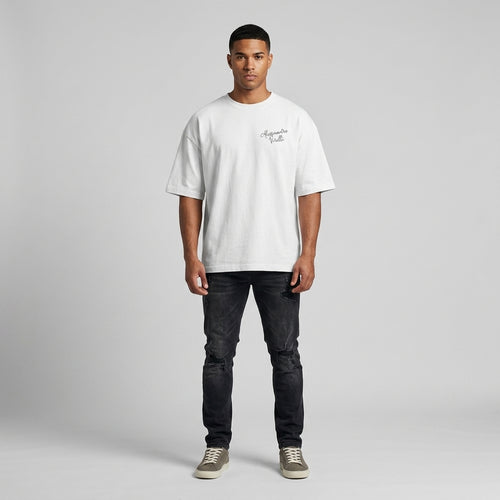 Alessandro Virelli Flower Painting Loose Fit Tee | 190GSM — Apparel & Accessories > Clothing > Shirts & Tops | Legendary Branding