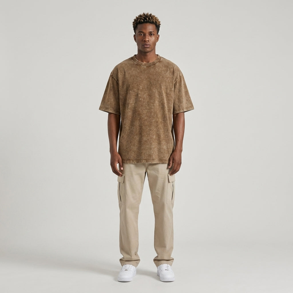 Blank Snow Wash GOAT T-Shirt - Legendary Branding
