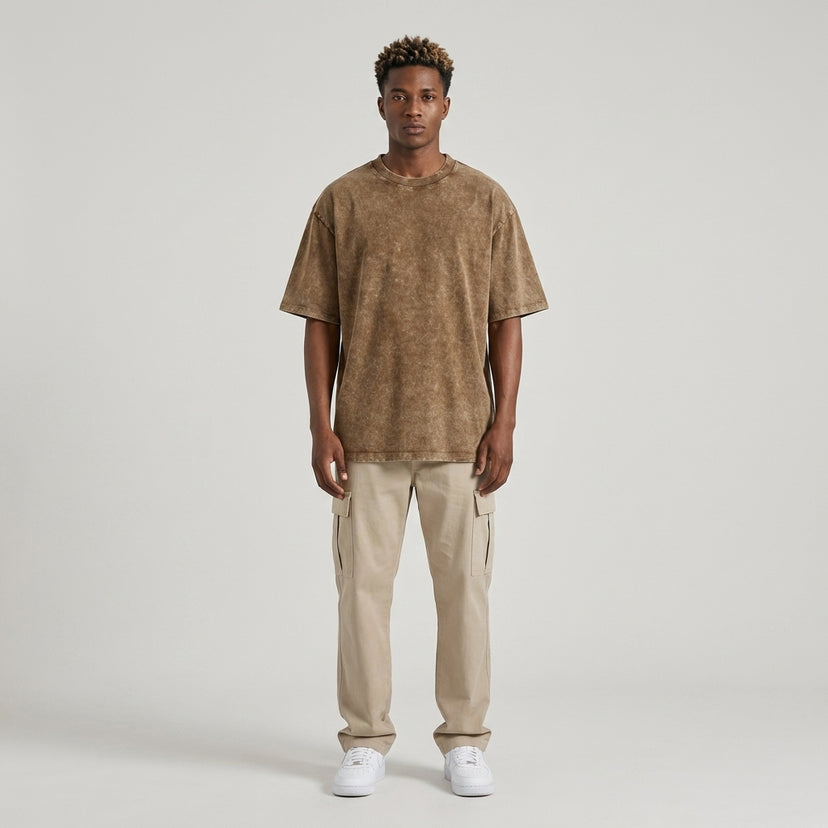 Blank Snow Wash GOAT T-Shirt - Legendary Branding