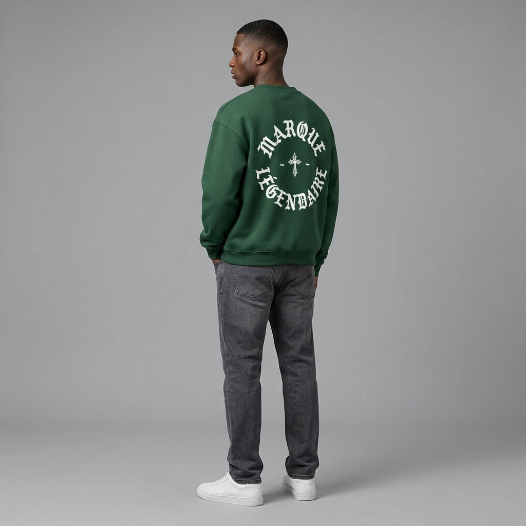 Marque Légendaire Cross Heavyweight Fleece Crewneck Sweatshirt | 380GSM