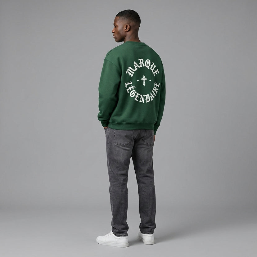 Marque Légendaire Cross Heavyweight Fleece Crewneck Sweatshirt | 380GSM