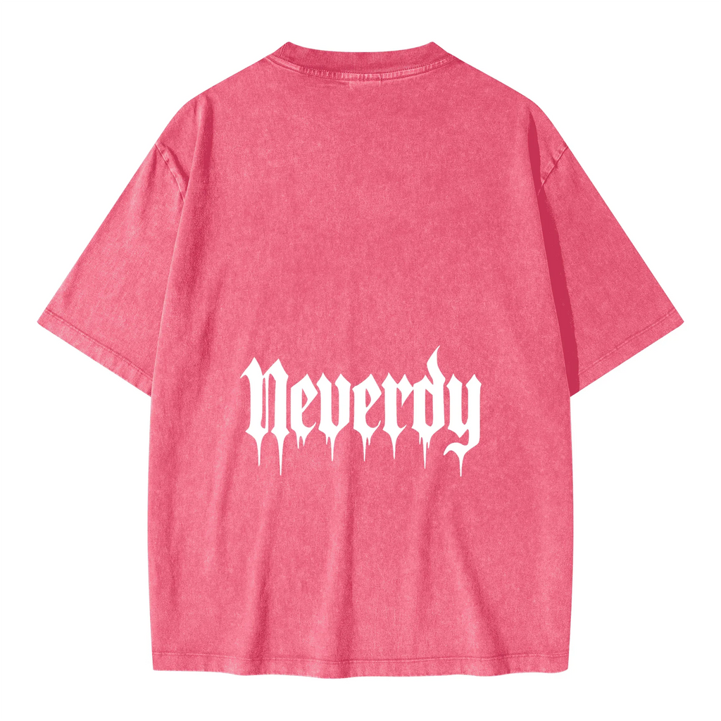 Neverdy (Never Die) Ribs Oversized T-Shirt - Legendary Branding