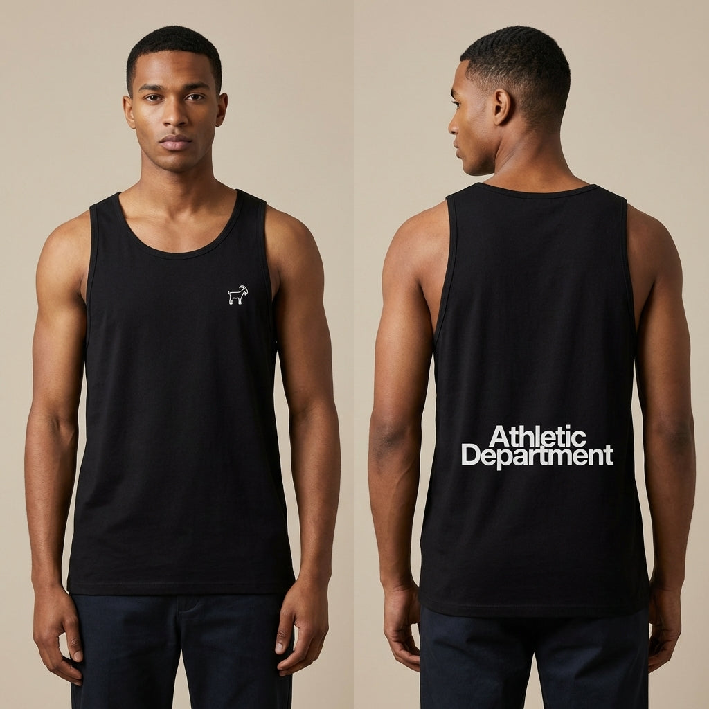 Débardeur Athletic Department Premium – Coton doux délavé, coupe décontractée, coupe streetwear | Legendary Branding®