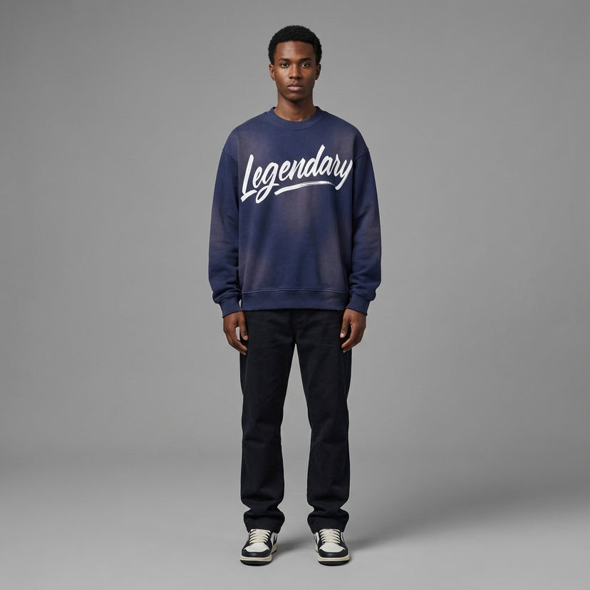 Legendary Distressed Sweatshirt - Legendary Branding