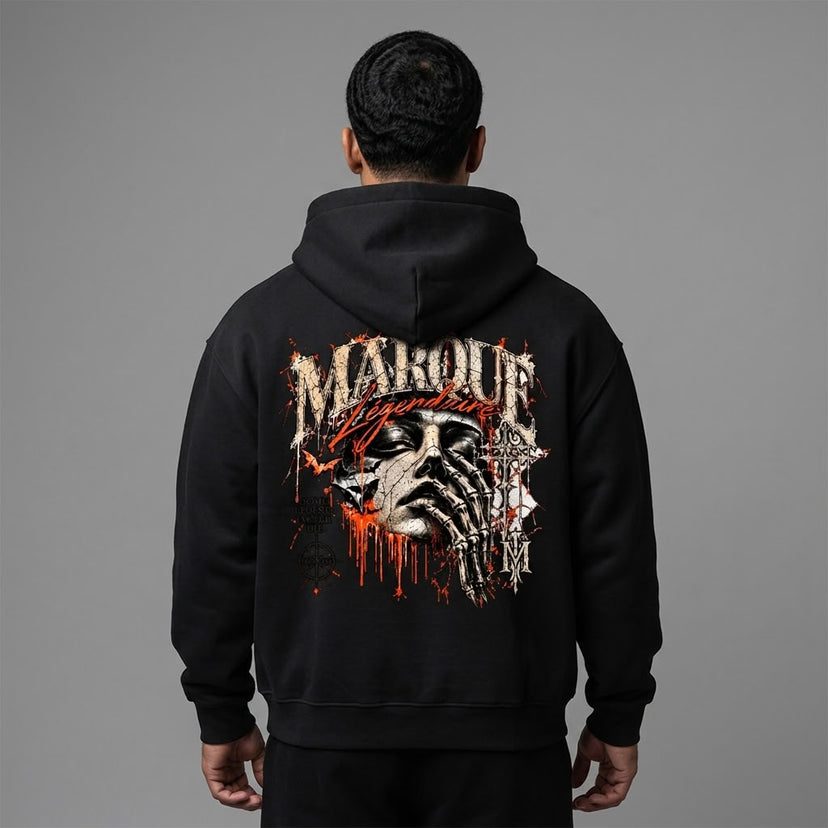 Marque Légendaire Eternal Legends Oversized Boxy Zip-Up Hoodie - view 5