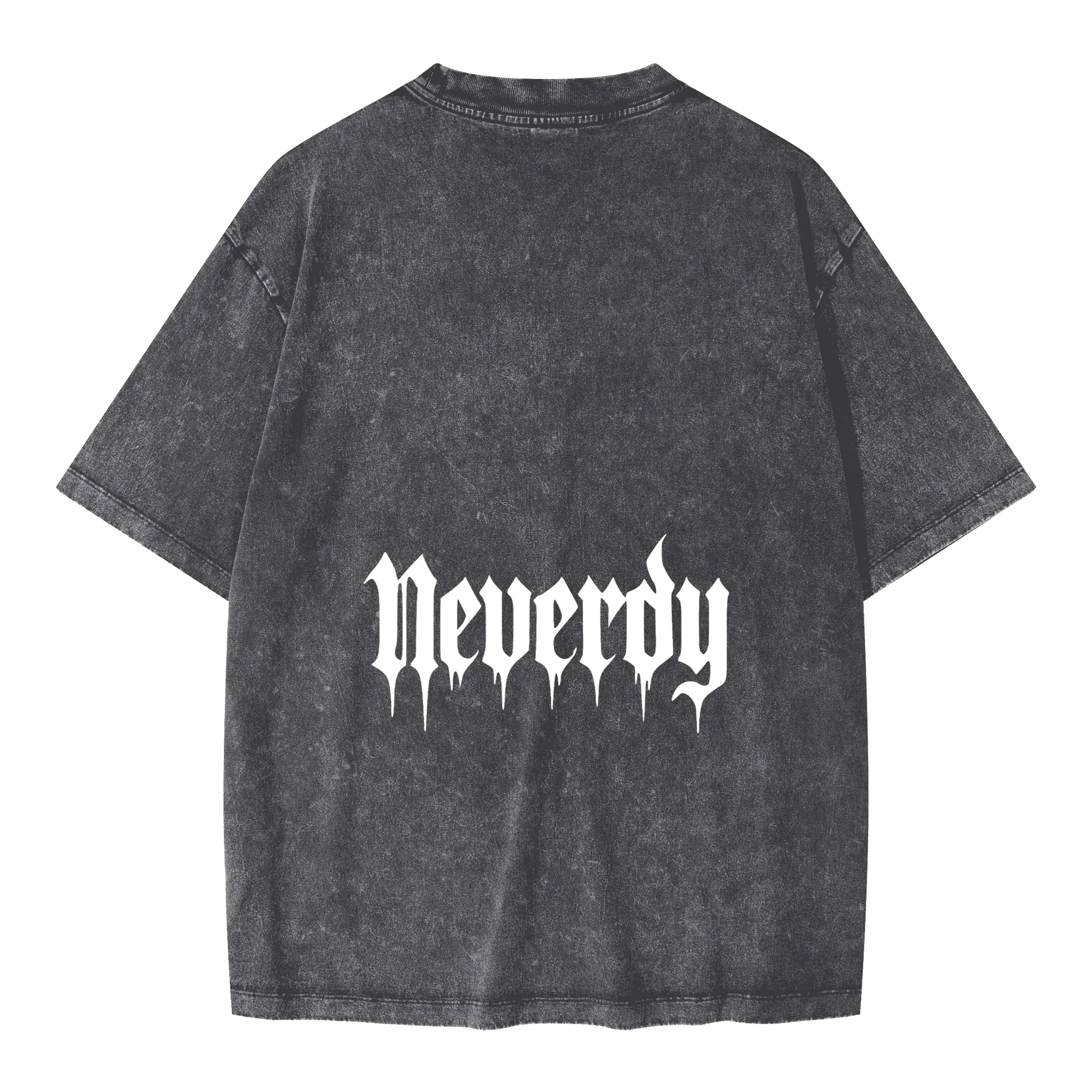 Neverdy (Never Die) Eagles Oversized Snow Wash T-shirt - Legendary Branding
