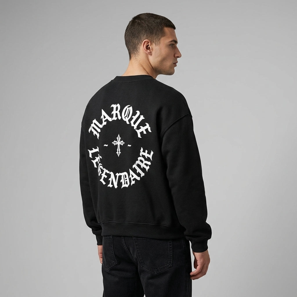 Marque Légendaire Cross Heavyweight Fleece Crewneck Sweatshirt | 380GSM