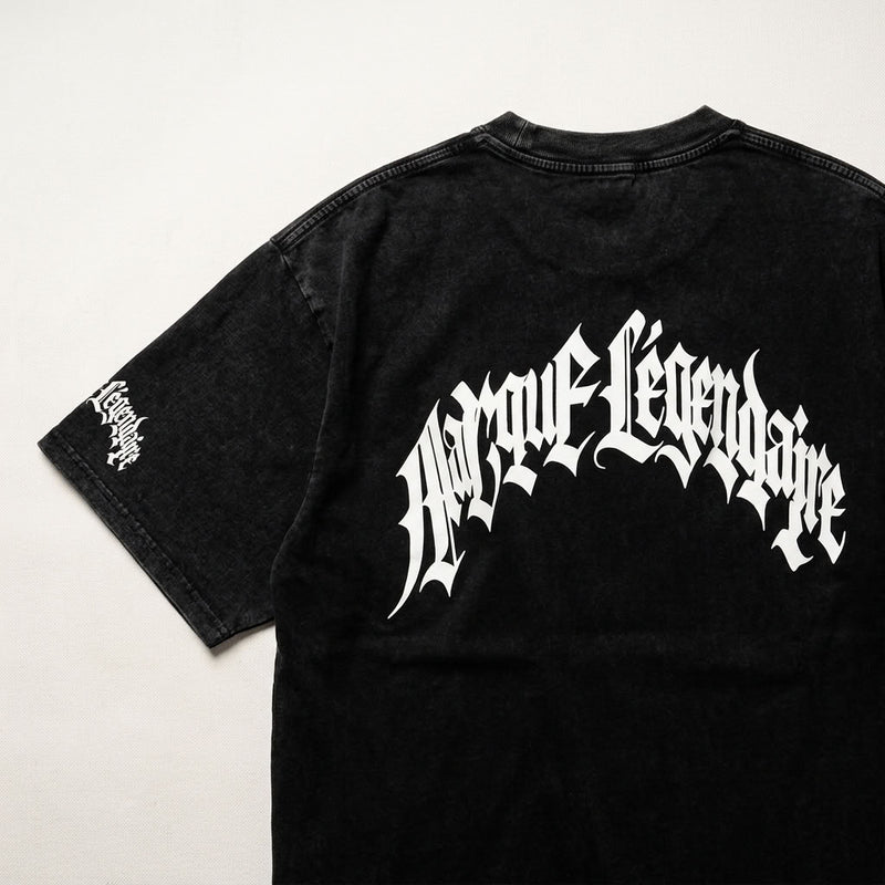 Marque Légendaire Snow Wash Oversized T-Shirt | 250GSM — Apparel & Accessories > Clothing > Shirts & Tops | Legendary Branding
