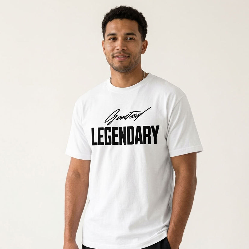 GOATED Legendary Loose-Fit T-Shirt | 190GSM — Apparel & Accessories > Clothing > Shirts & Tops Detail View 4 | Legendary Branding