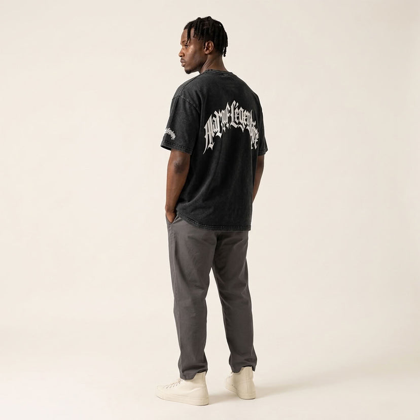 Marque Légendaire Snow Wash Oversized T-Shirt | 250GSM — Apparel & Accessories > Clothing > Shirts & Tops Detail View 3 | Legendary Branding