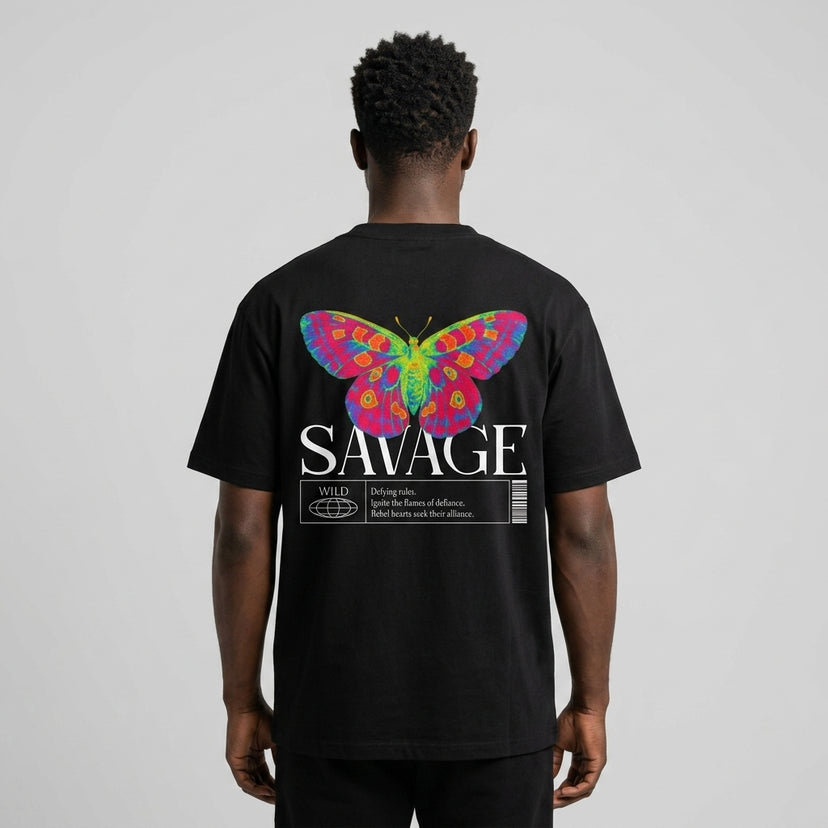 Savage Butterfly Essential Cotton T-Shirt | 260 GSM