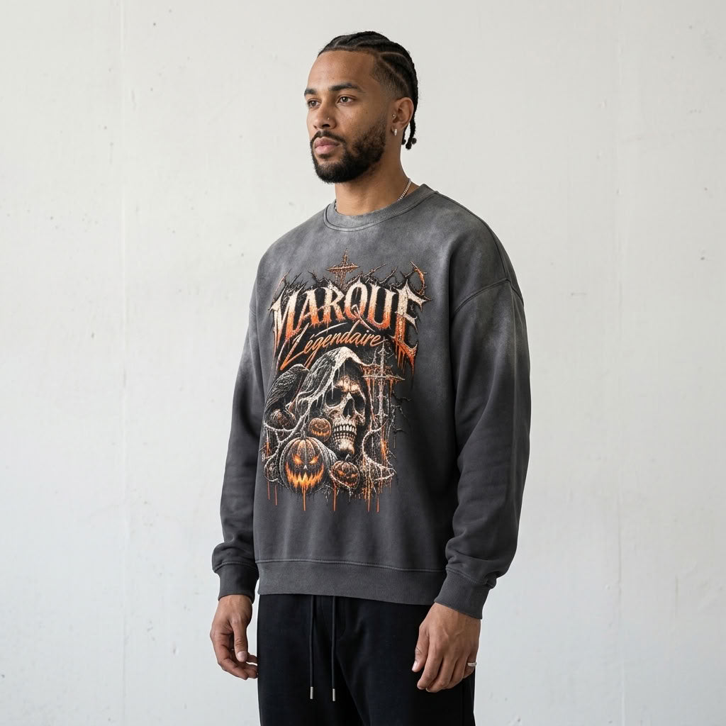 Marque Légendaire Halloween Sunfade Sweatshirt - view 2