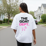 The Goat Dept. “Pink” Boxy T-Shirt  – Oversized Fit, Heavyweight 280 GSM Cotton, Legendary Branding®