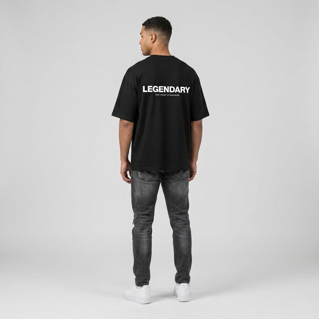 Legendary GOAT Standard Boxy T-Shirt | 280GSM — Apparel & Accessories > Clothing > Shirts & Tops Detail View 4 | Legendary Branding