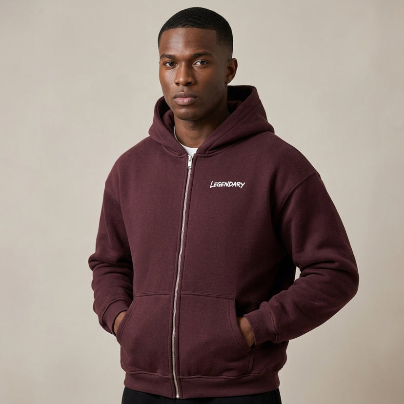 Legendary Branding Fleece Zip-Up | 380GSM