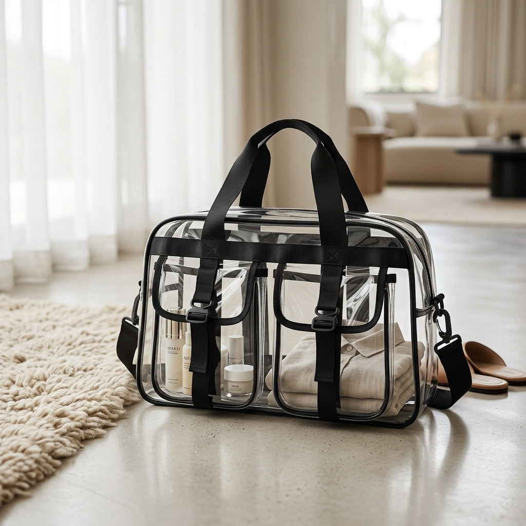 Large Capacity Clear PVC Stadium Travel Bag