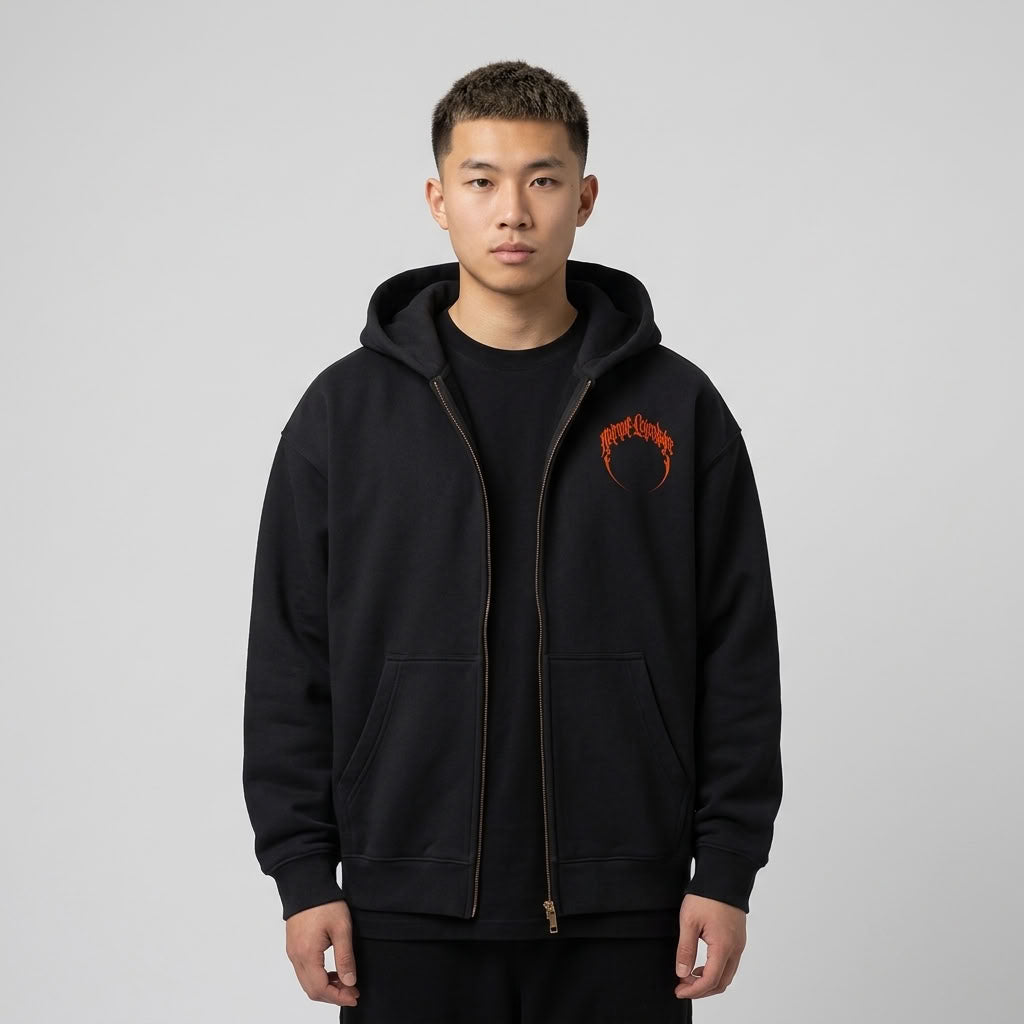 Marque Légendaire Eternal Legends Oversized Boxy Zip-Up Hoodie - view 3