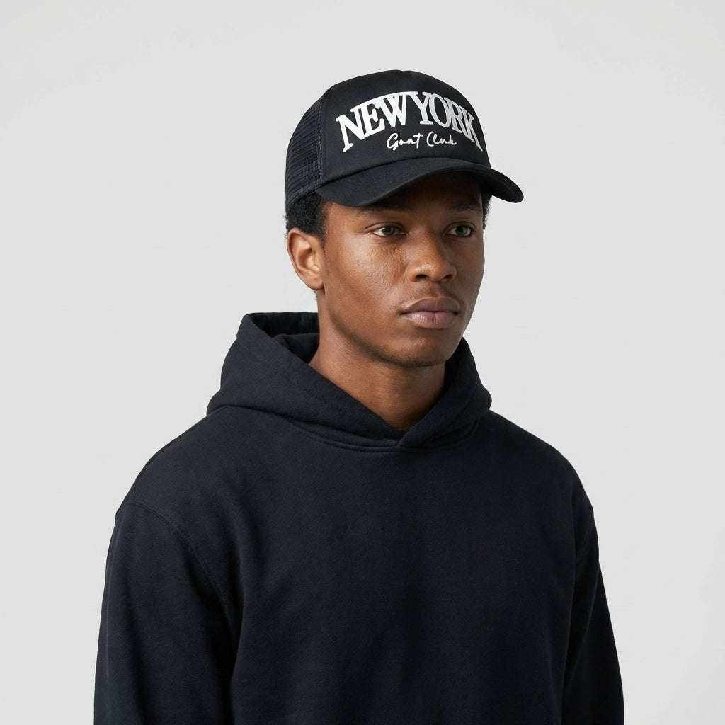 GOAT Club New York Trucker Hat - Legendary Branding
