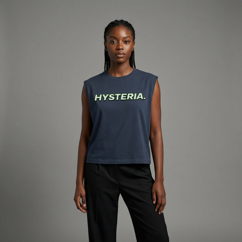 Hysteria Cropped Boxy Tank Top - Legendary Branding
