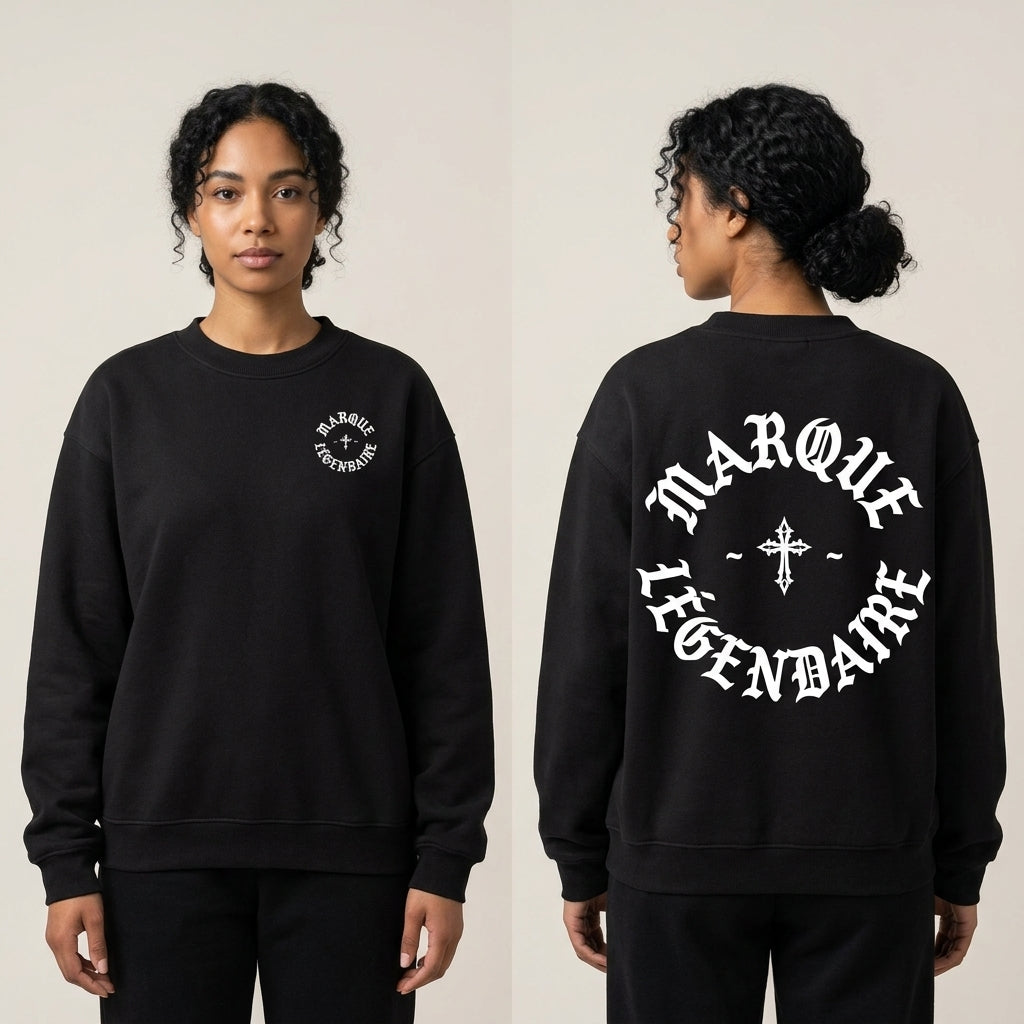 Marque Légendaire Cross Heavyweight Fleece Crewneck Sweatshirt | 380GSM