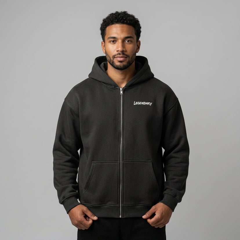 Legendary Branding Fleece Zip-Up | 380GSM