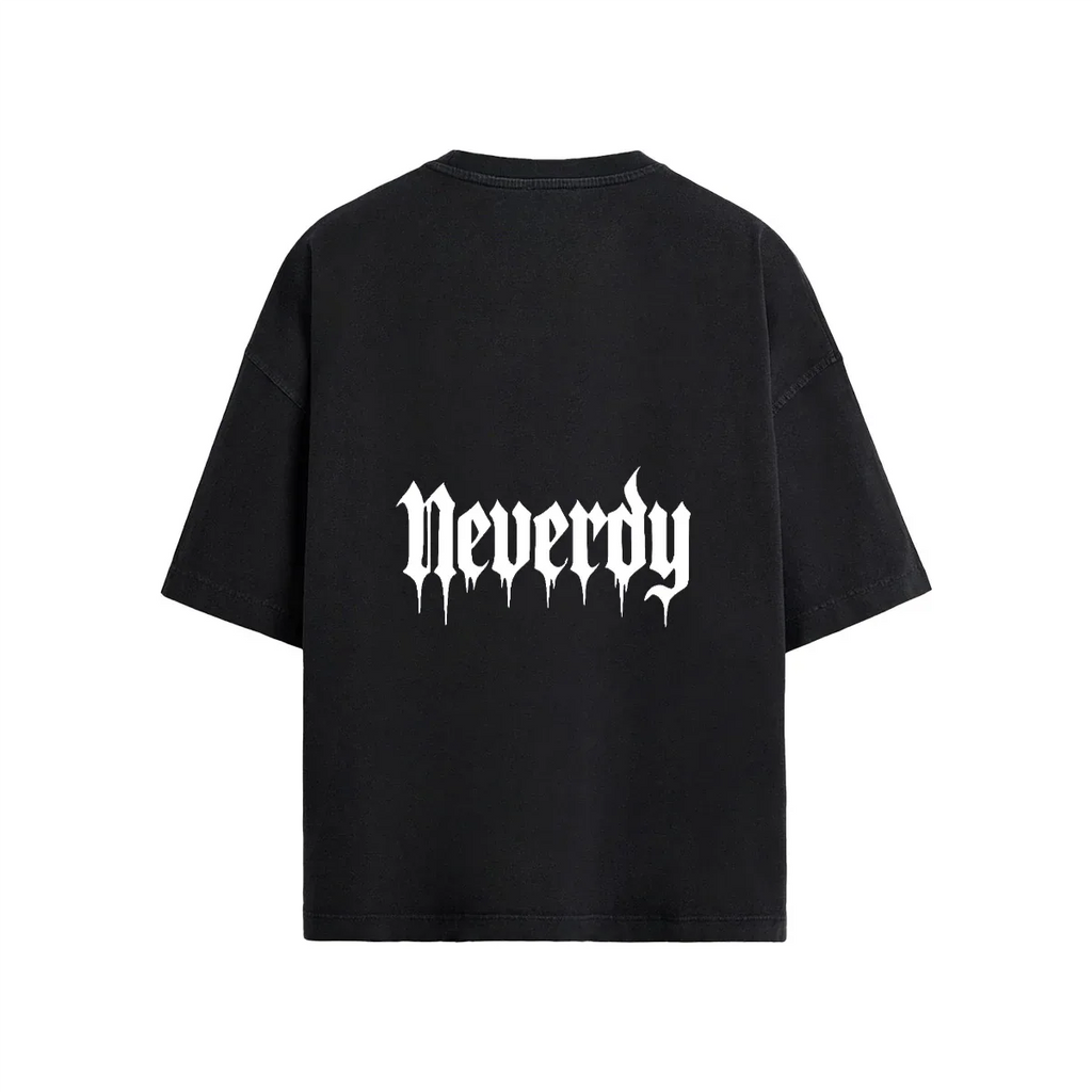 Neverdy (Never Die) Skulls Oversized T-shirt - Legendary Branding