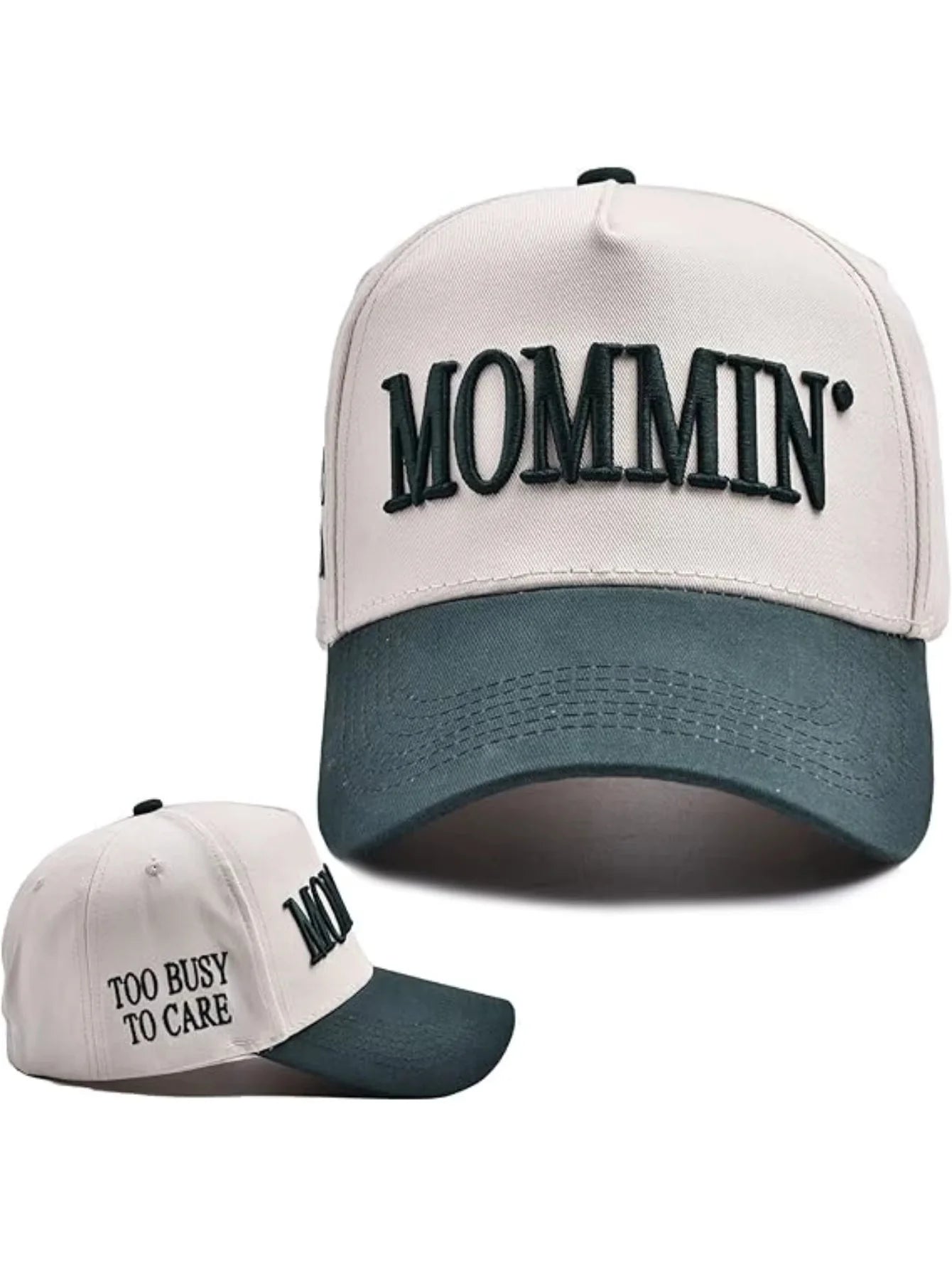 "Mommin" Embroidered Baseball Hat – Vintage Y2K Retro Baseball Cap, Adjustable Dad Hat for Women, Casual Streetwear Style